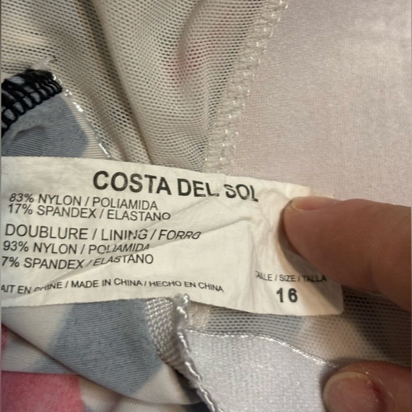 COSTA DEL SOL Floral Tankini Bathing Suit Top (Top Only) - Picture 5 of 5